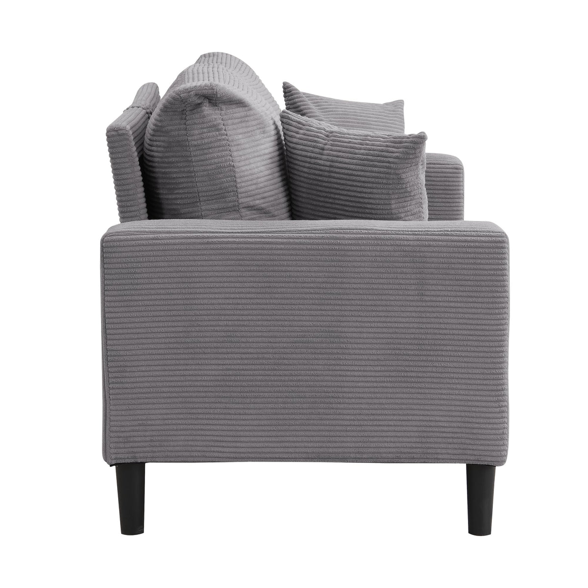 Light Gray Upholstered Loveseat Sofa E739