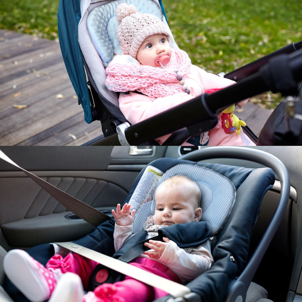 Infant Carseat Insert 2-in-1 Reversible Support Pad U8830
