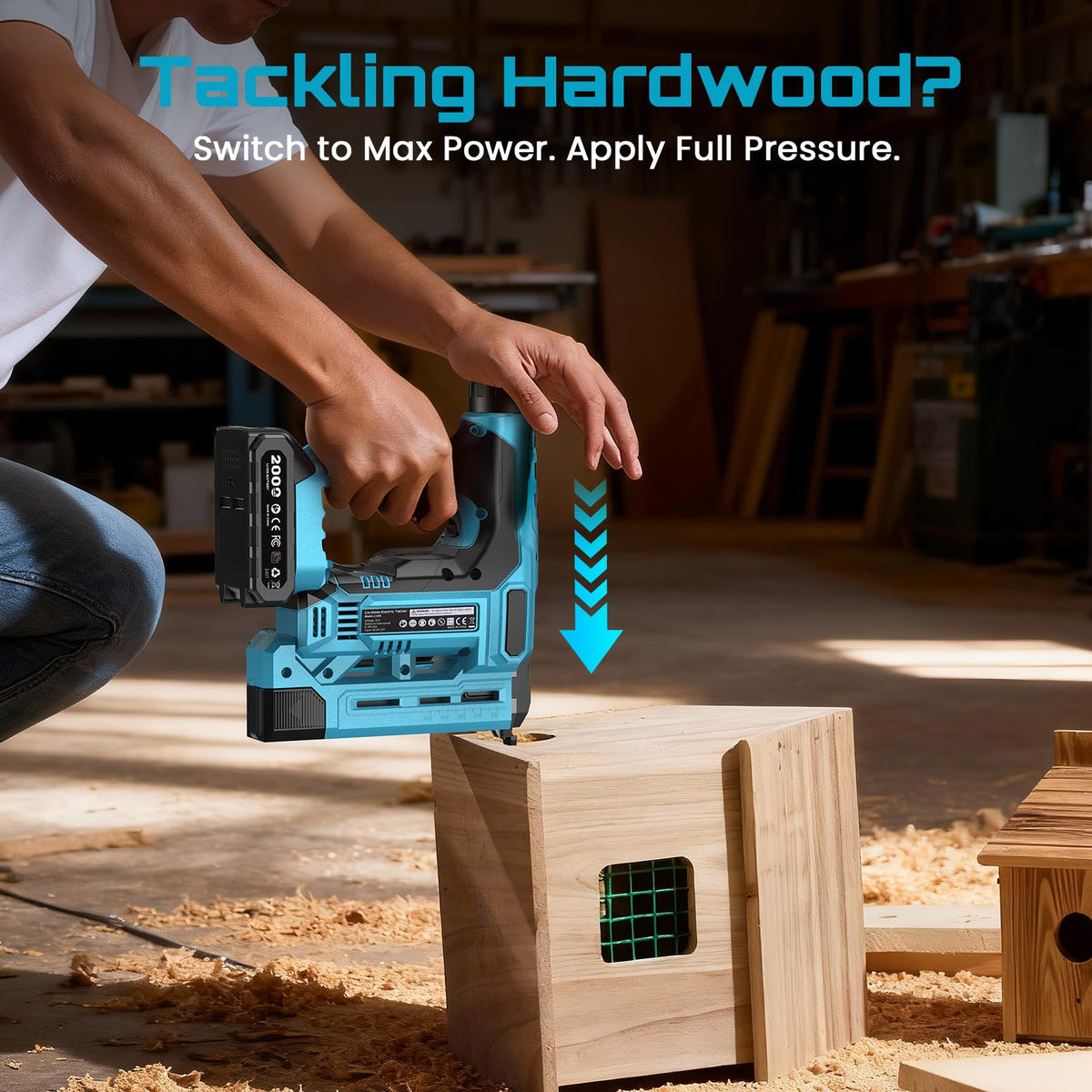 18 Gauge Cordless Brad Nailer and Stapler Gun F19291