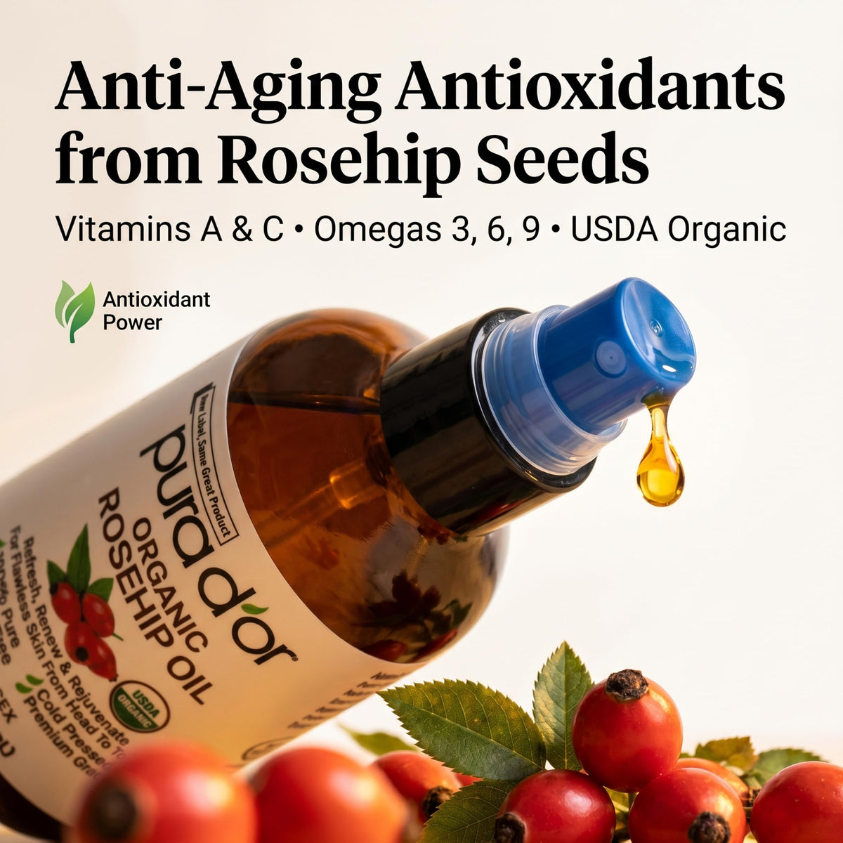 Organic Rosehip Seed Oil 4 oz I405178