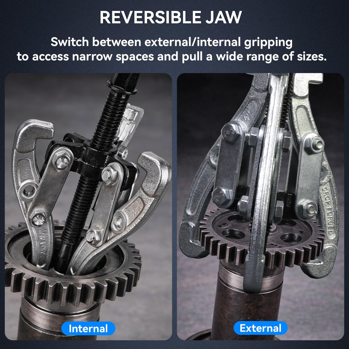 3 Pcs Reversible 3 Jaw Puller Set G828
