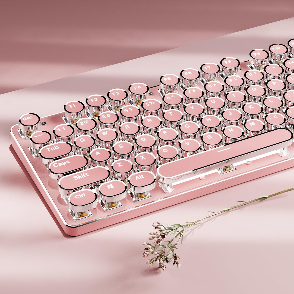 Pink Wireless Mechanical Keyboard T940498