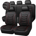 3D Foam PU Leather Car Seat Covers Full Set C1125