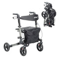 Compact Folding Rollator with Seat and Brakes, 8-Inch Wheels Z953