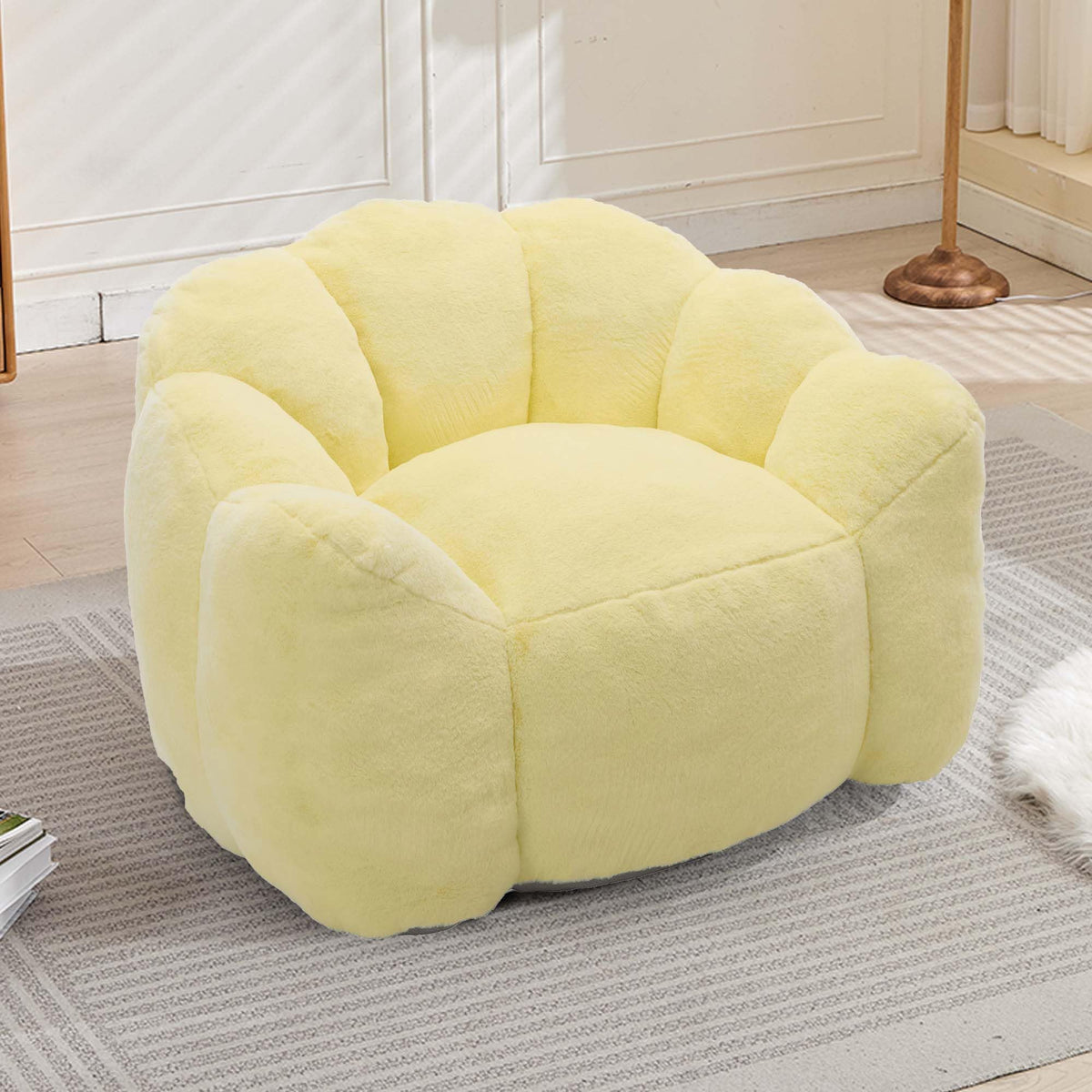 Oversized Memory Foam Bean Bag Chair with Backrest C5619