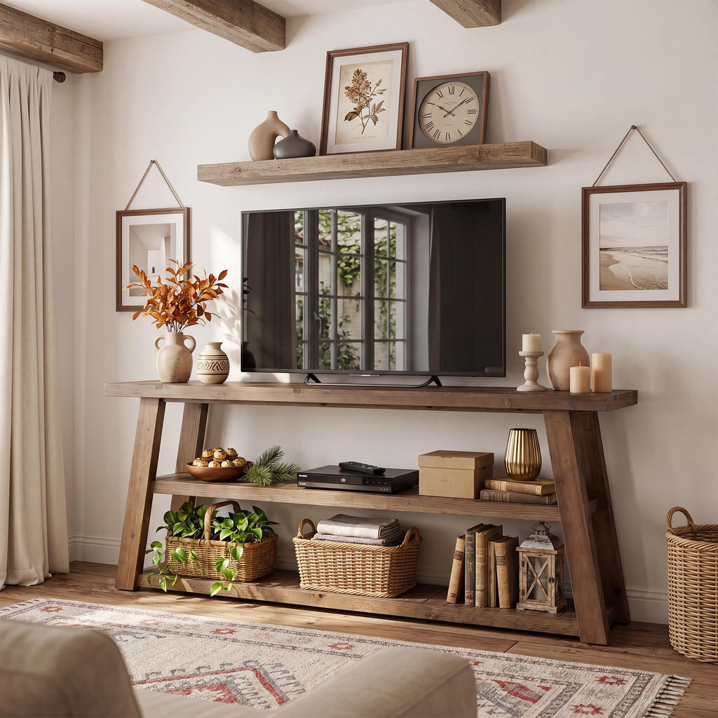 63" Solid Wood TV Stand N587841