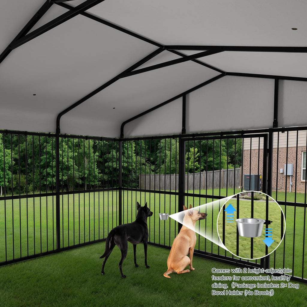 10x20x6.4 FT Outdoor Dog Kennel D6354