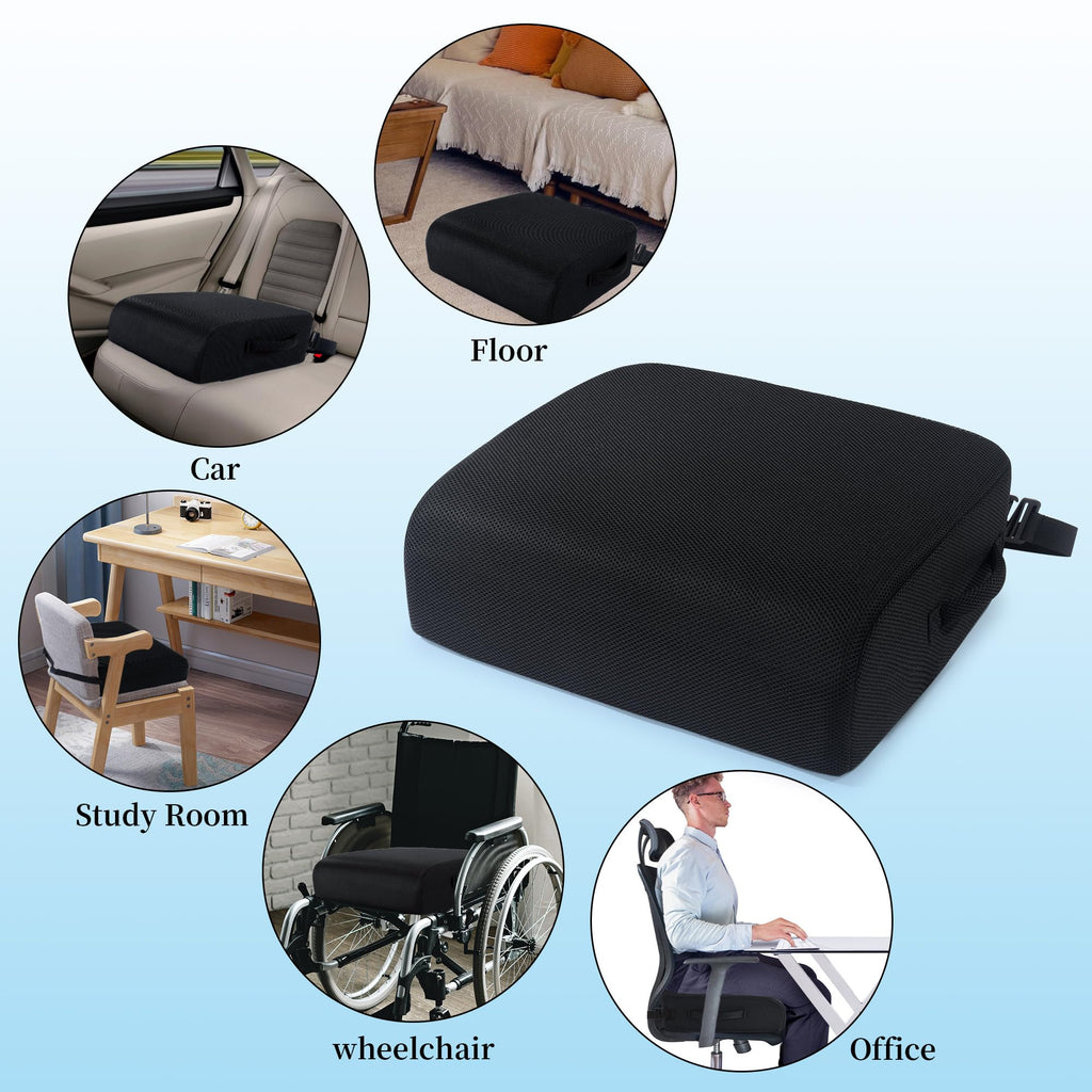 Extra Thick Memory Foam Chair Cushion with Carry Handle F140