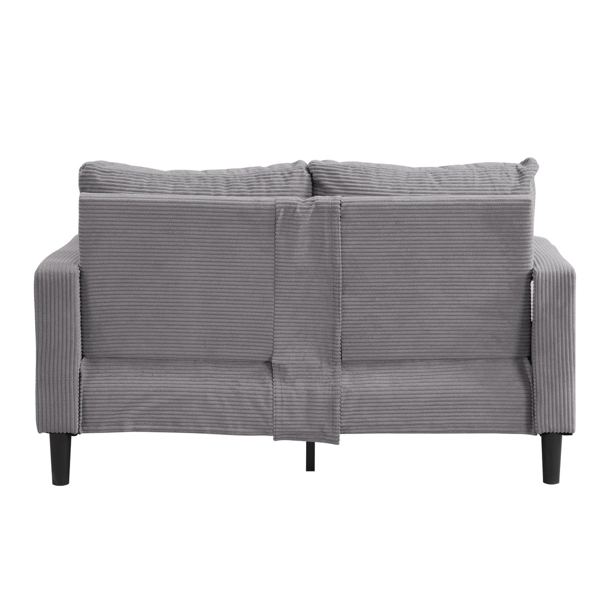 Light Gray Upholstered Loveseat Sofa E739