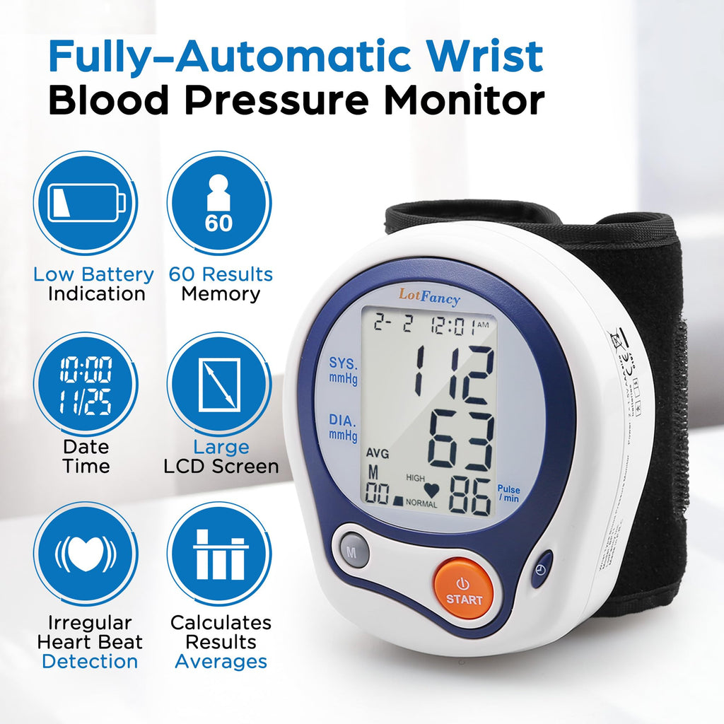 Kids Wrist Blood Pressure Monitor with Carrying Case R3482