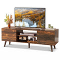 TV Stand with 2 Cabinets Storage & Adjustable Shelf E244243