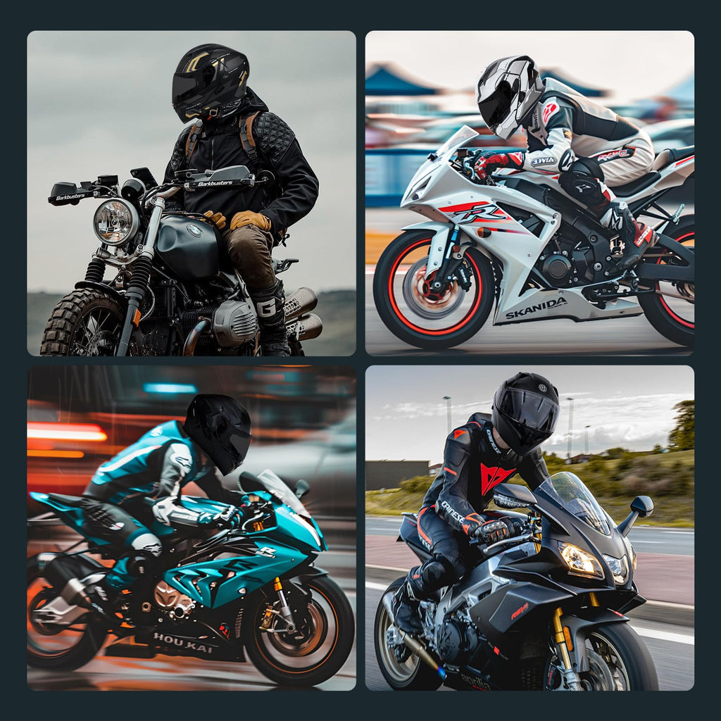 DOT Approved Flip Up Full Face Modular Motorcycle Helmet with Dual Visor P38817