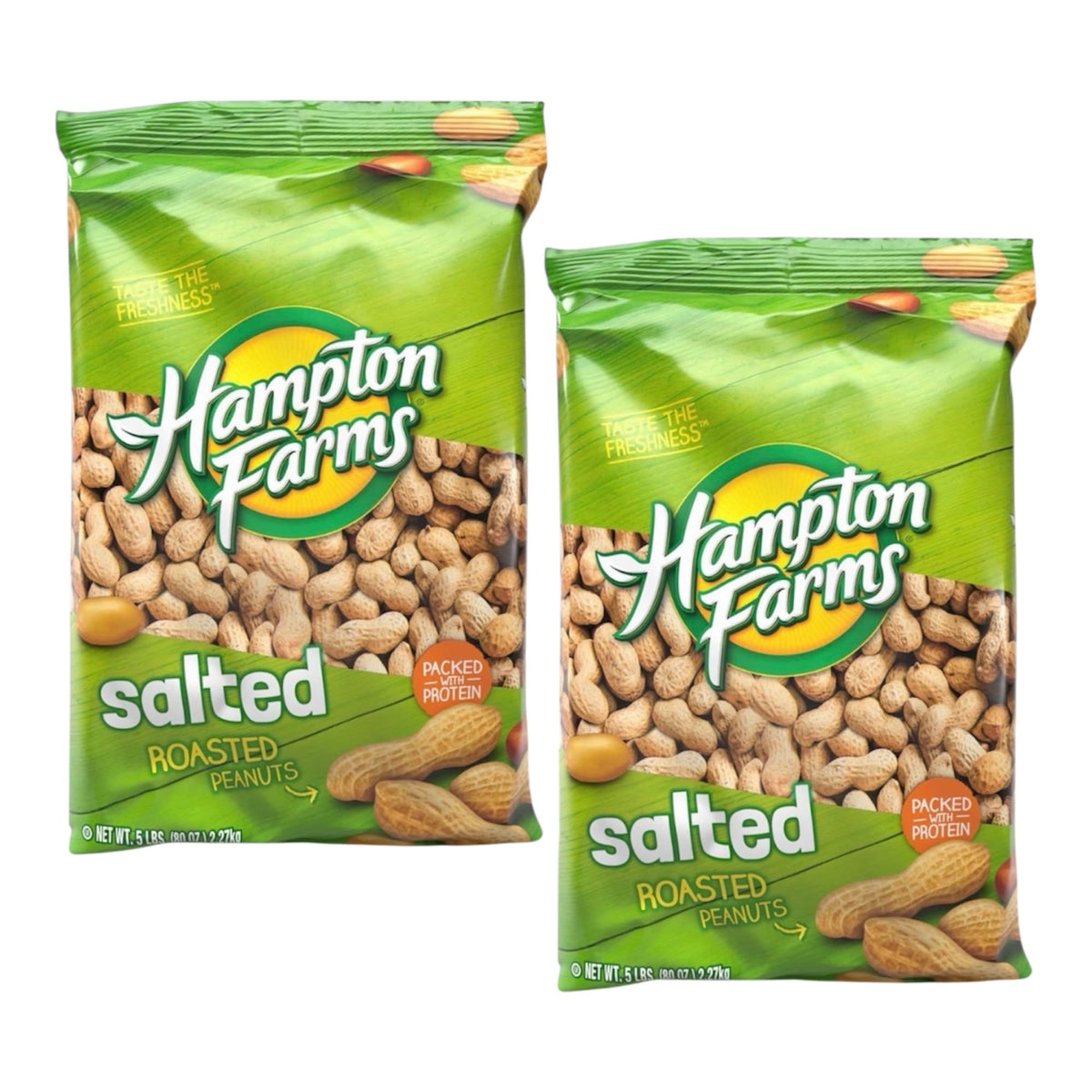 Salted In-Shell Peanuts 5 lb Bag Pack of 2 H1777