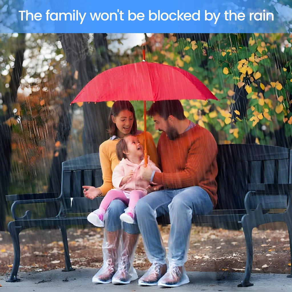 10 Pairs Waterproof Non-Slip Plastic Boot Covers G235956