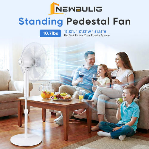 17" Oscillating Pedestal Fan with Remote E82177