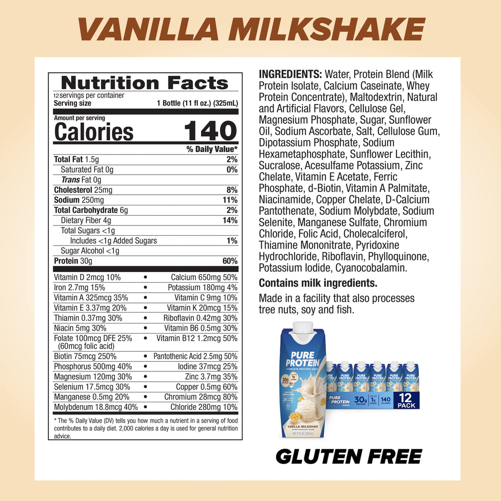 Vanilla Protein Shake, 30g Complete Protein K76445