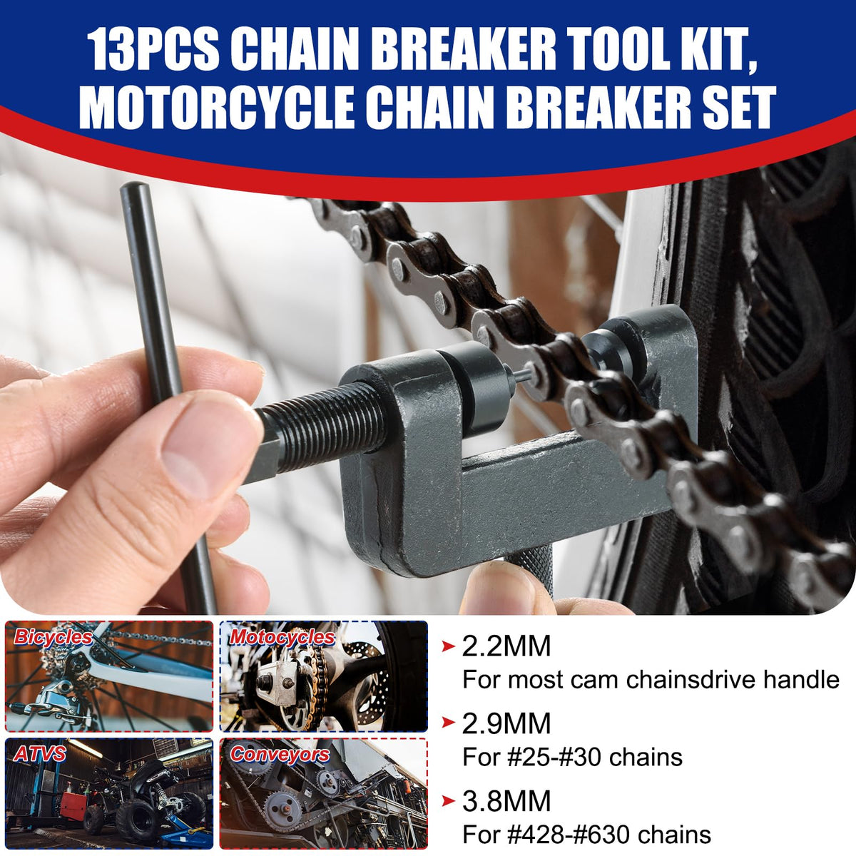 Chain Breaker Tool Kit with Carrying Case A3011