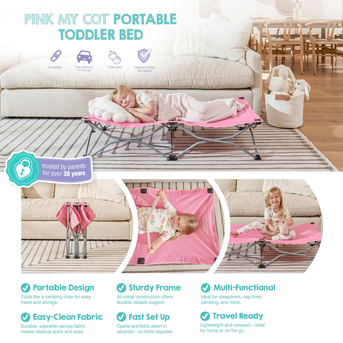 Portable Toddler Cot S103