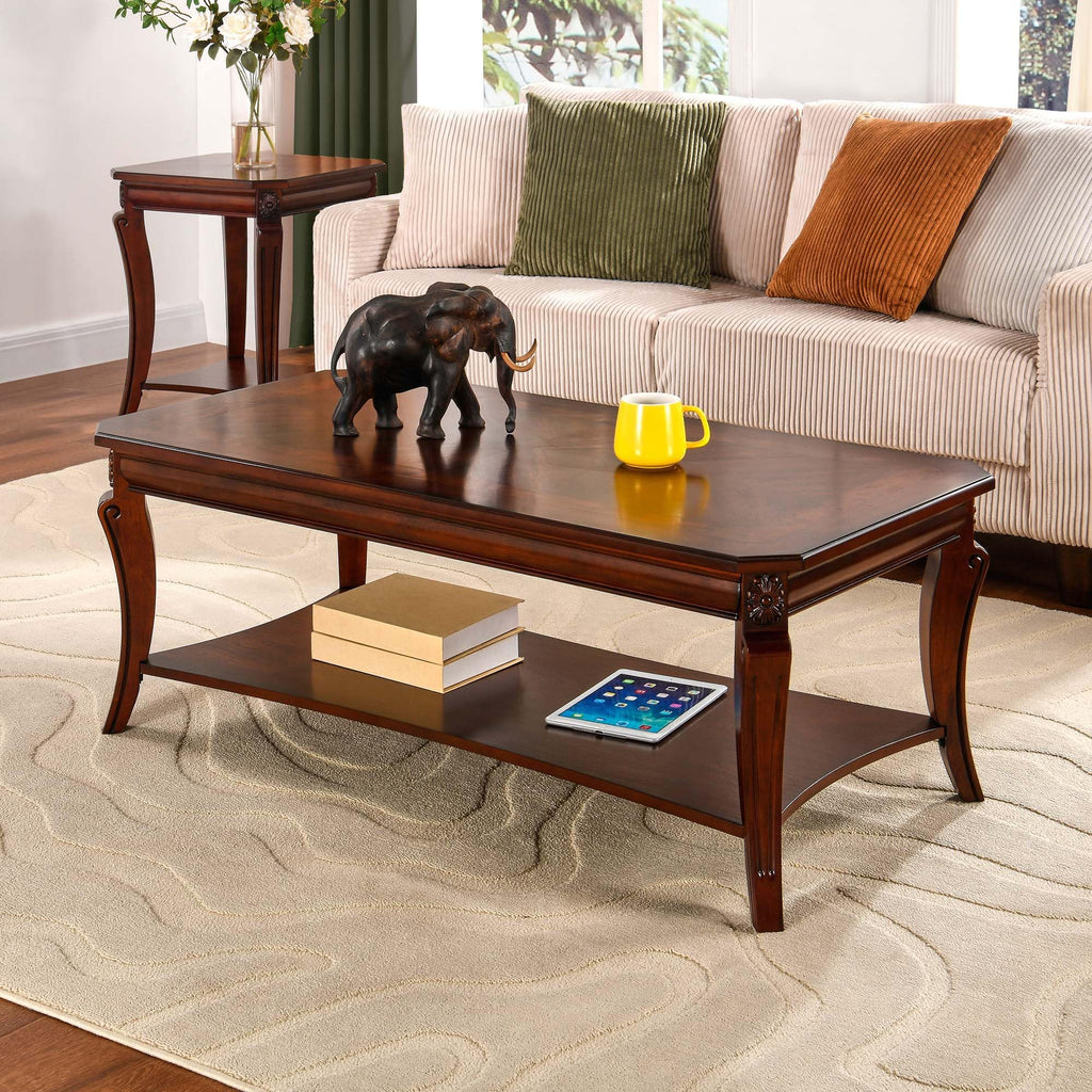 Rectangle Solid Wood Coffee Table E9593