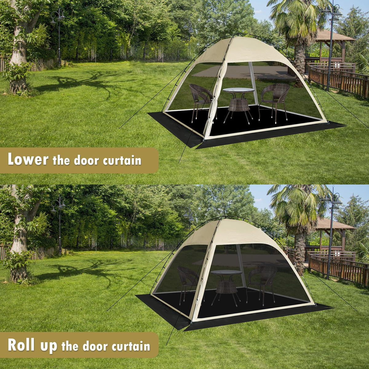 10'x10' Screen Tent with Removable Floor and Mosquito Netting X94852
