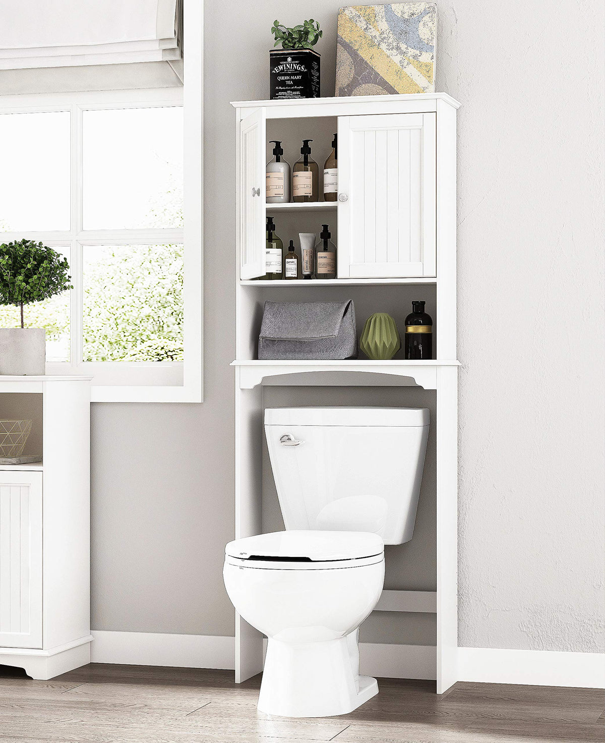 Over The Toilet Storage Cabinet with Doors F7321