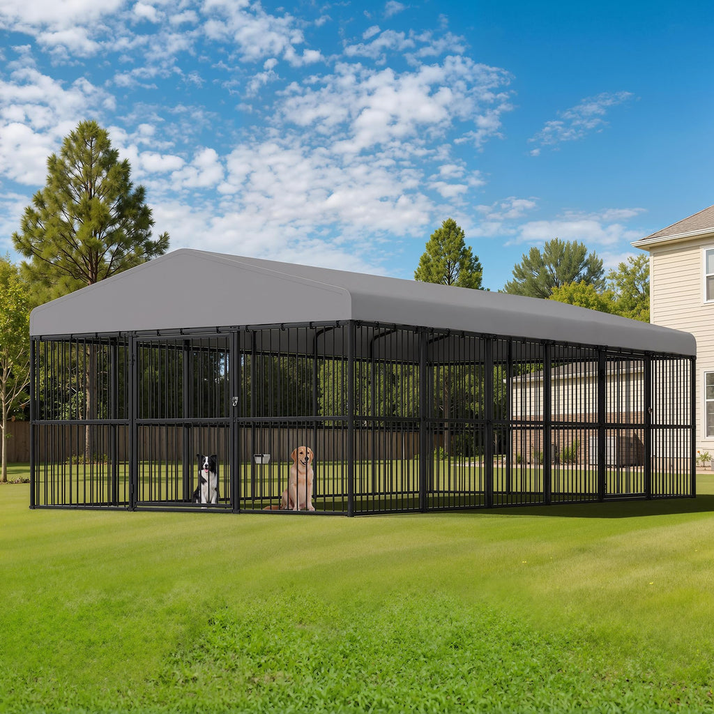 10x20x6.4 FT Outdoor Dog Kennel D6354