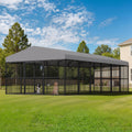 10x20x6.4 FT Outdoor Dog Kennel D6354